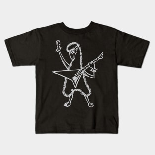 Heavy Metal Band Sheep Guitarist Guitar Playing Saying Gift Kids T-Shirt